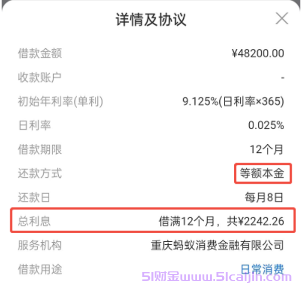 支付宝10万备用金利息怎么算?-第2张图片-51财金